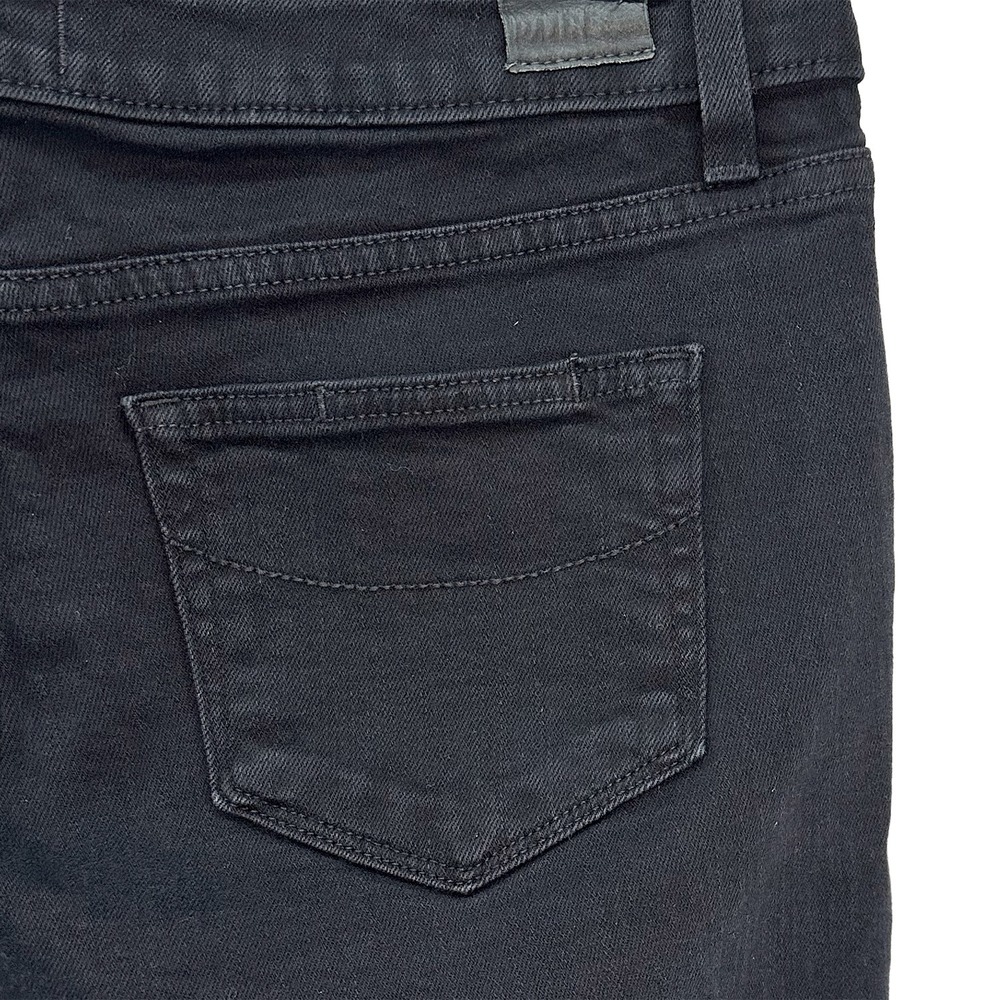 PAIGE Skyline Skinny Ankle Jeans • 29 • black • low‎ rise, minimalist, edgy - Picture 6 of 9